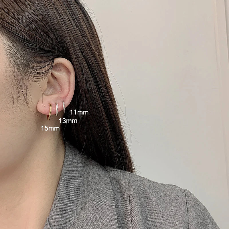 Ear Cuff Fake Hoop Earrings Clip-On for Women