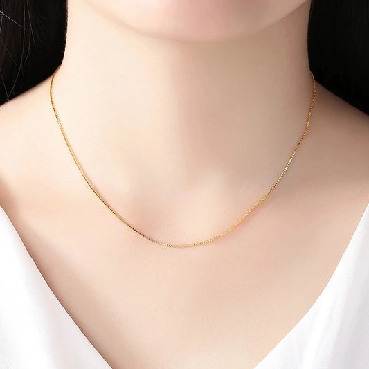14K Original Gold Necklace Chain for Women